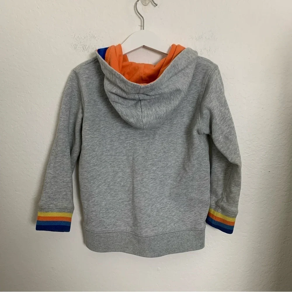 Mini Boden Star Hoodie Full Zip Sweatshirt Kids 3-4 years Colorful